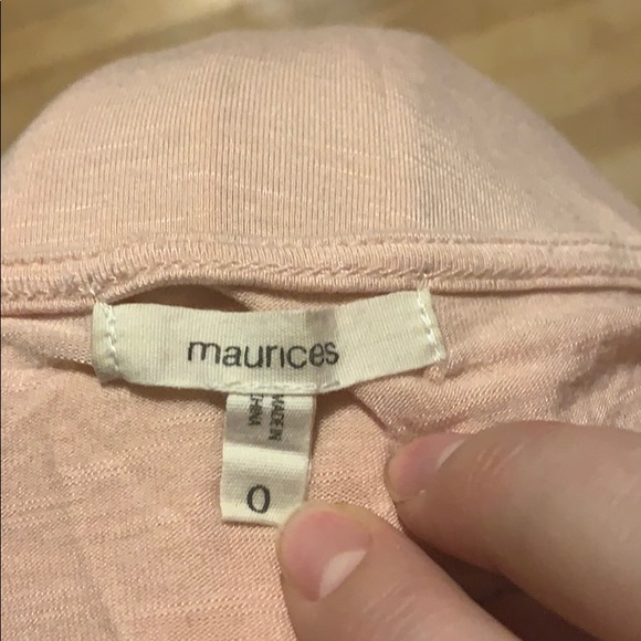 Pink VNeck Lace Top - Picture 3 of 3